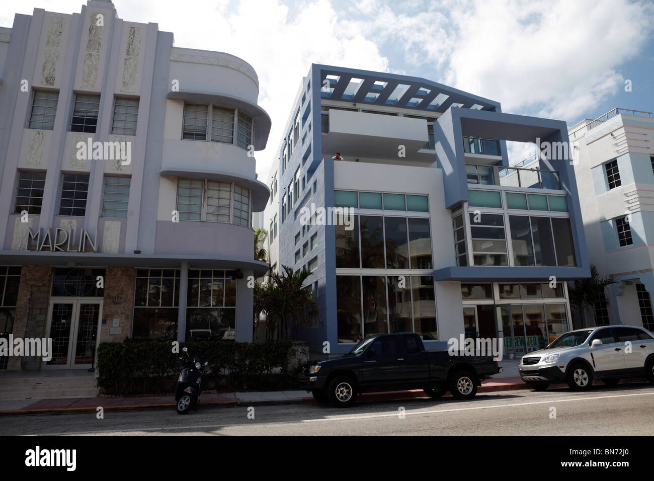 Miami south beach Art Deco-Viertel Stockfoto