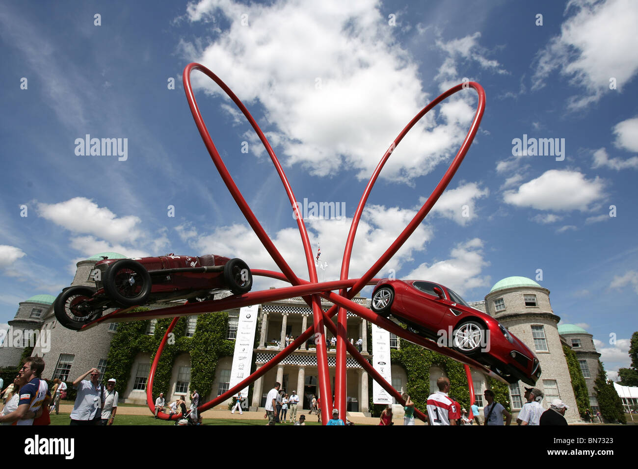 Die wichtigsten Alfa Romeo anzeigen auf dem Goodwood Festival of Speed 2010 Stockfoto