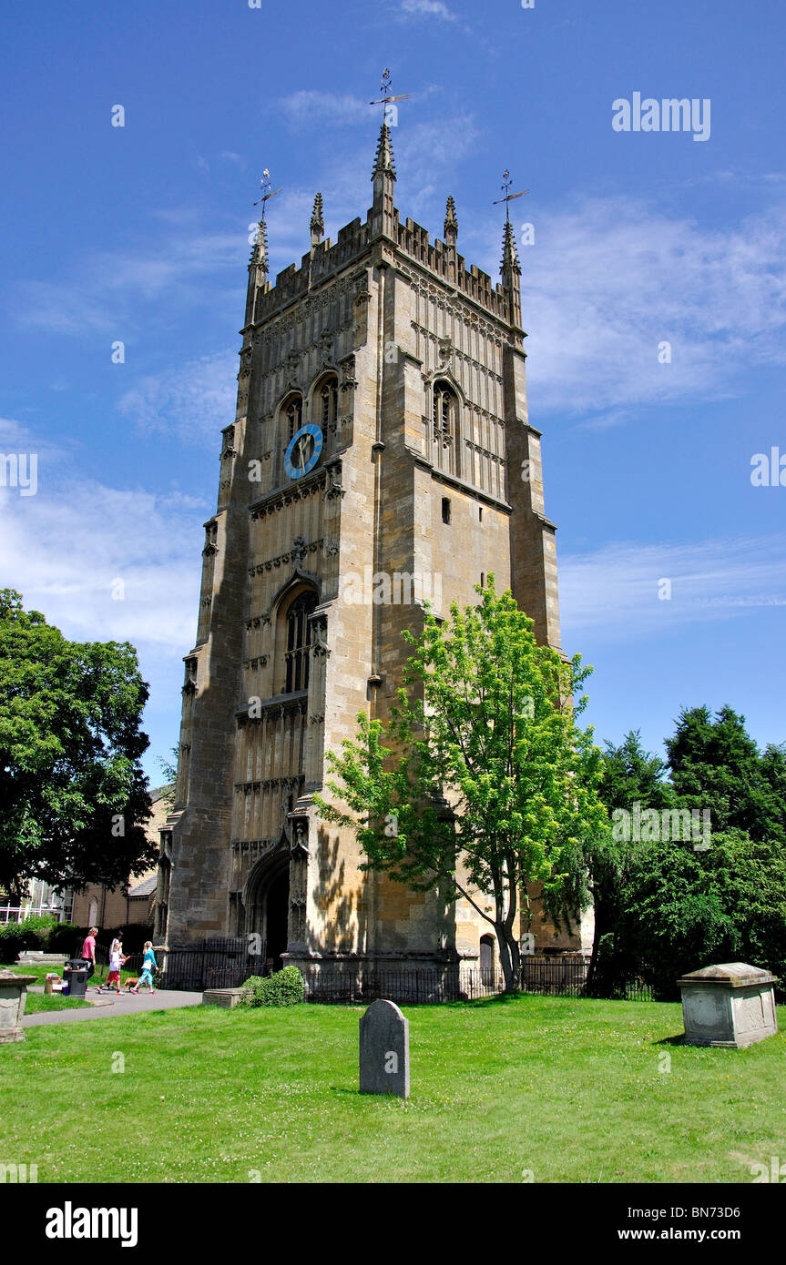 Glockenturm, Evesham Abtei Evesham, Worcestershire, England, Vereinigtes Königreich Stockfoto