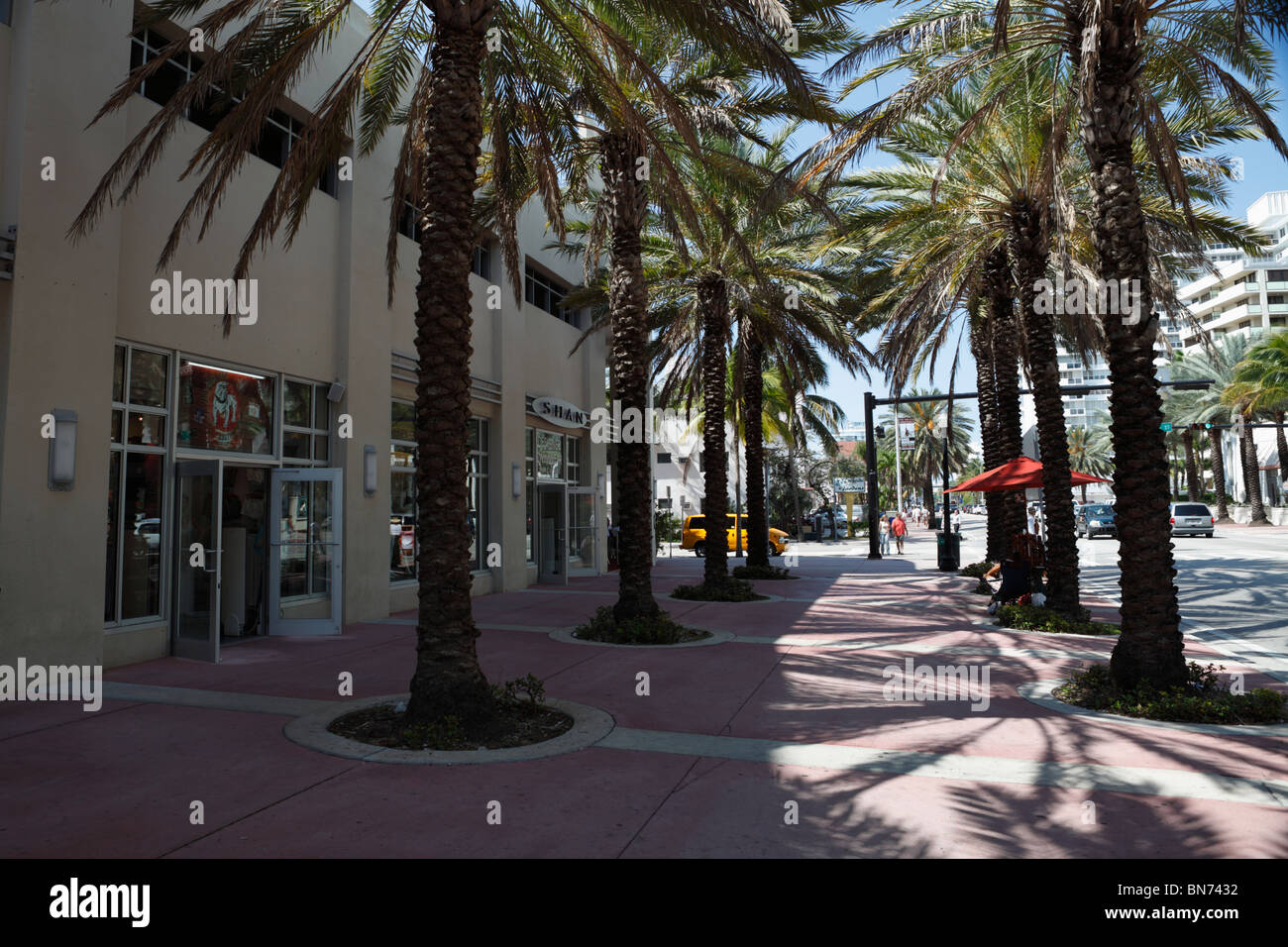 Miami south beach Collins avenue Stockfoto