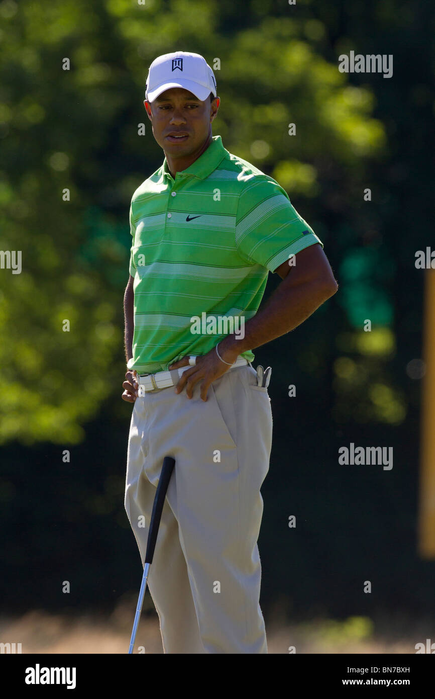 Tiger Woods auf der 2010-AT&T-nationaler Wettbewerb Stockfoto