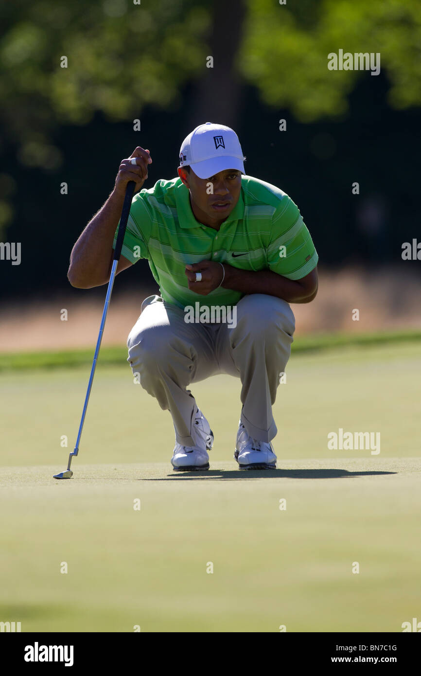 Tiger Woods auf der 2010-AT&T-nationaler Wettbewerb Stockfoto