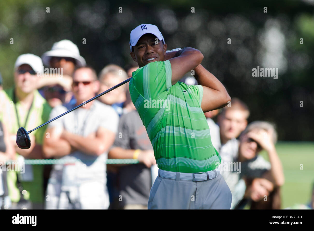 Tiger Woods auf der 2010-AT&T-nationaler Wettbewerb Stockfoto