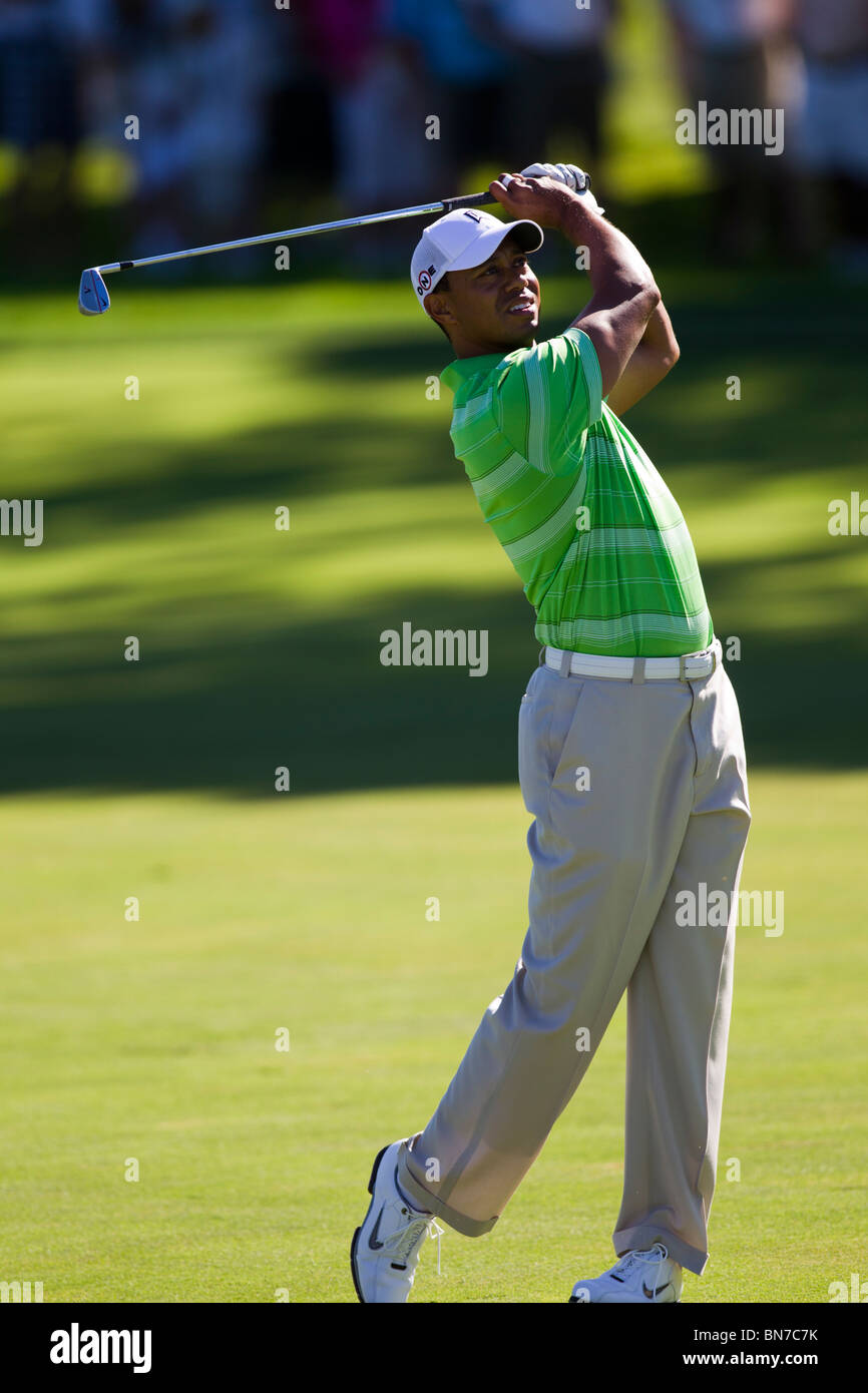 Tiger Woods auf der 2010-AT&T-nationaler Wettbewerb Stockfoto