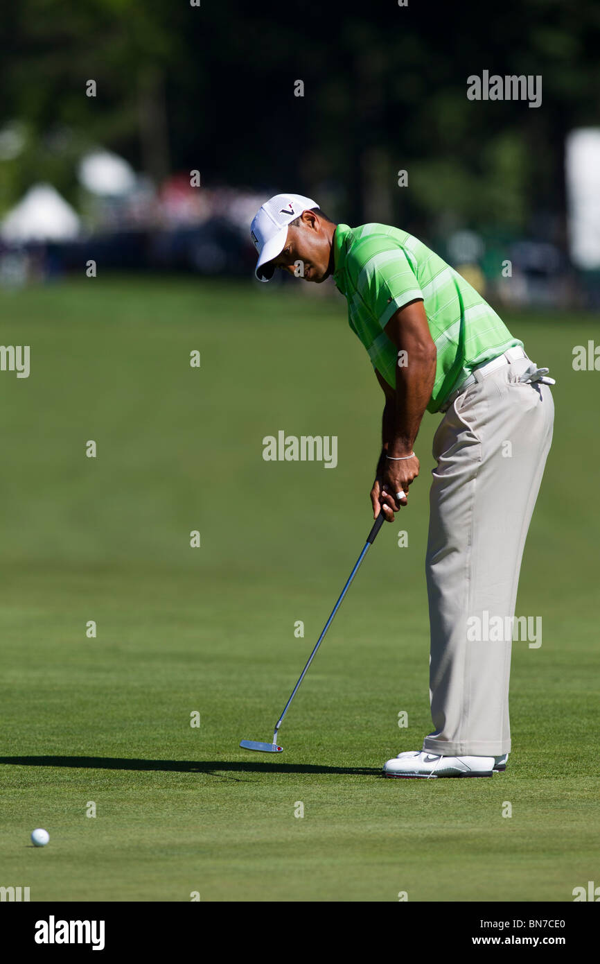 Tiger Woods auf der 2010-AT&T-nationaler Wettbewerb Stockfoto