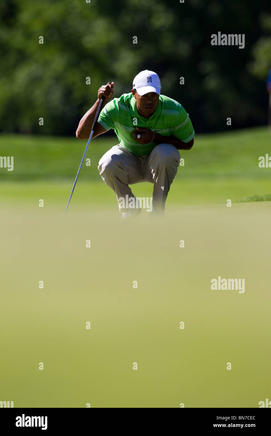 Tiger Woods auf der 2010-AT&T-nationaler Wettbewerb Stockfoto