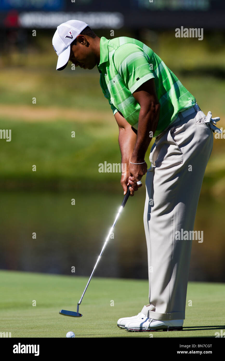 Tiger Woods auf der 2010-AT&T-nationaler Wettbewerb Stockfoto