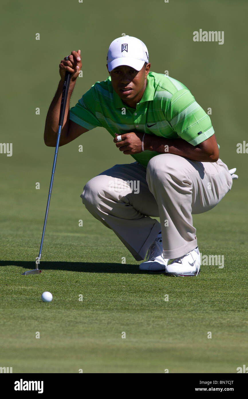 Tiger Woods auf der 2010-AT&T-nationaler Wettbewerb Stockfoto