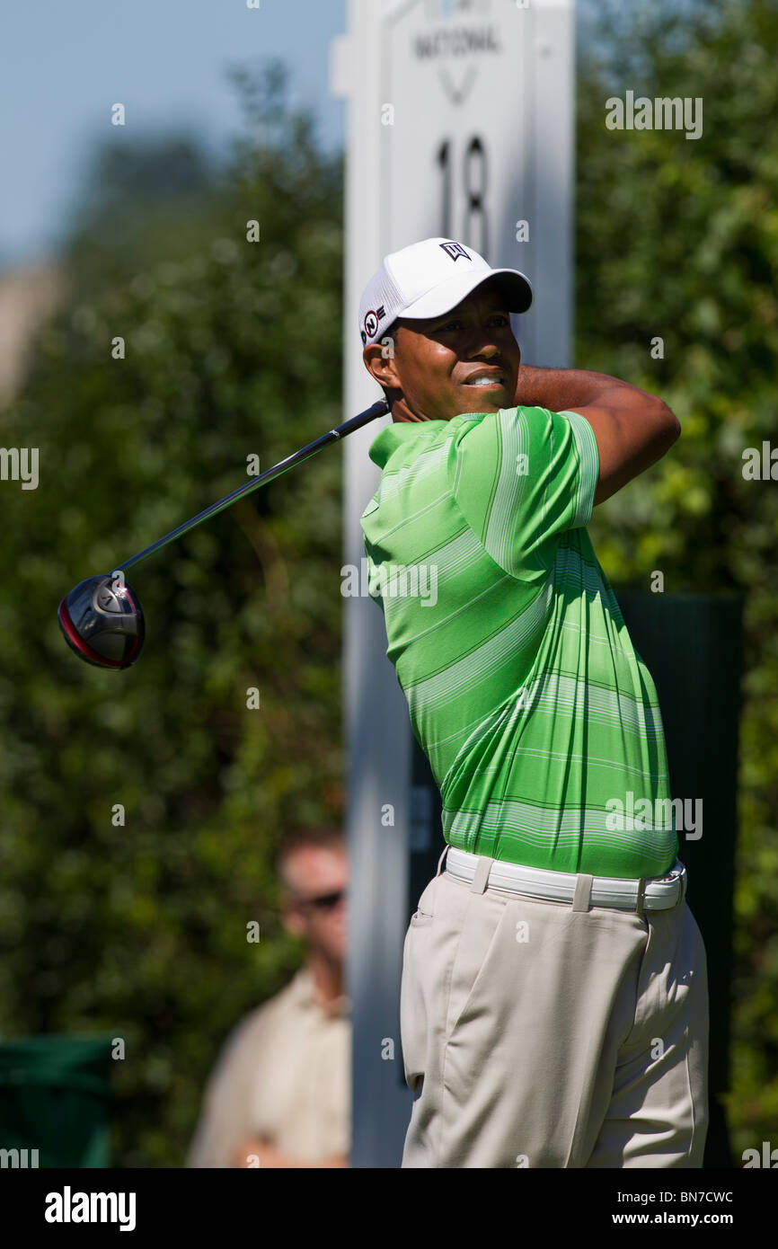 Tiger Woods auf der 2010-AT&T-nationaler Wettbewerb Stockfoto