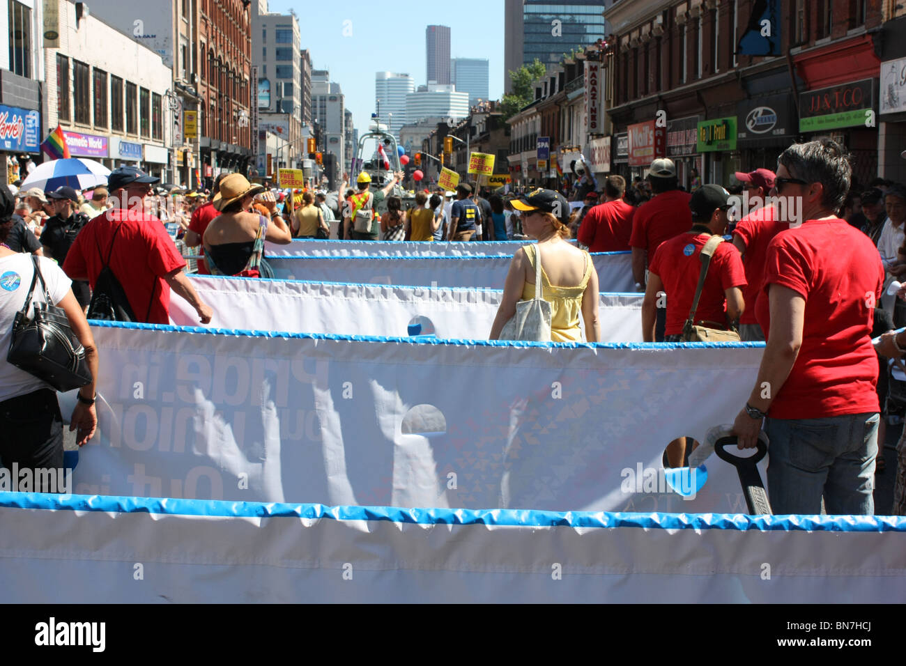 Toronto-Pride-Parade-Kultur-Festival-Attraktion Stockfoto