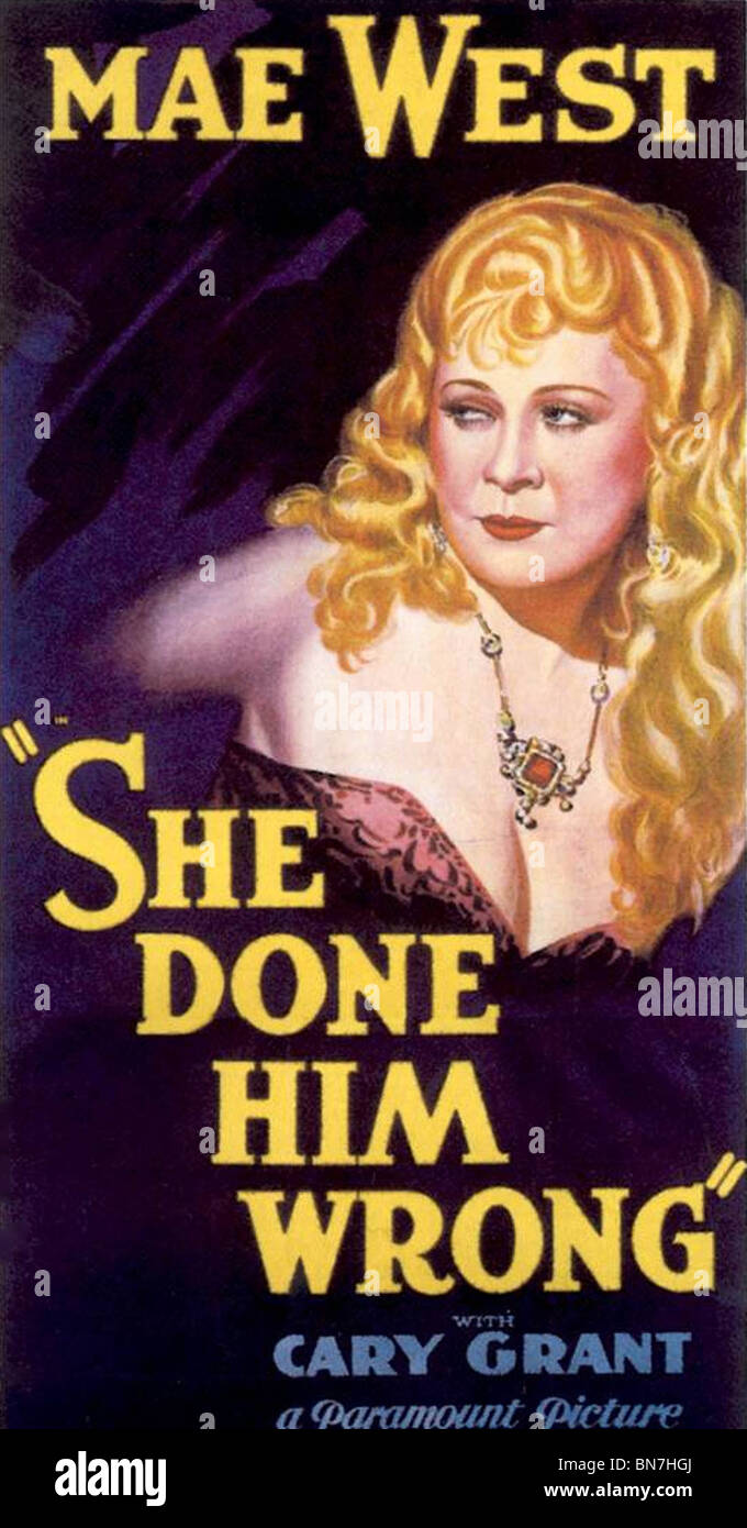 SIE TUN IHN FALSCH (1933) MAE WEST LOWELL SHERMAN (DIR) Stockfoto