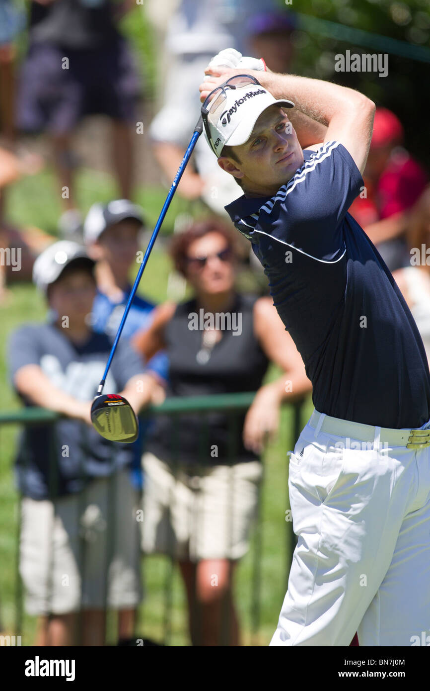 Justin Rose (GER) auf die 2010-AT&T-nationaler Wettbewerb Stockfoto