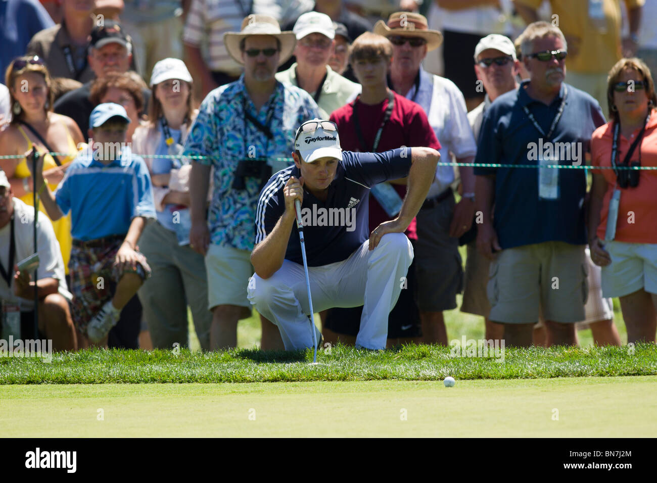 Justin Rose (GER) auf die 2010-AT&T-nationaler Wettbewerb Stockfoto