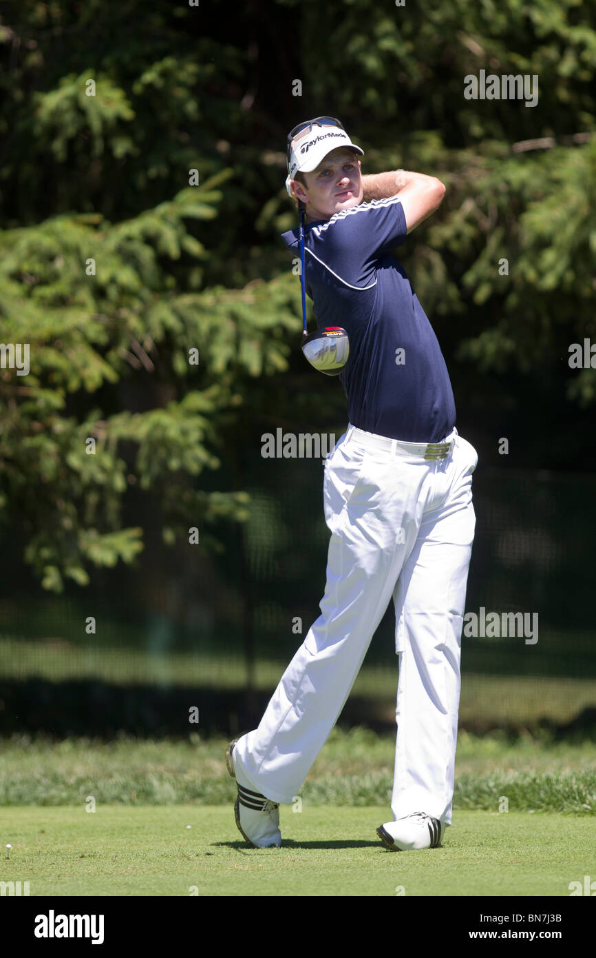 Justin Rose (GER) auf die 2010-AT&T-nationaler Wettbewerb Stockfoto