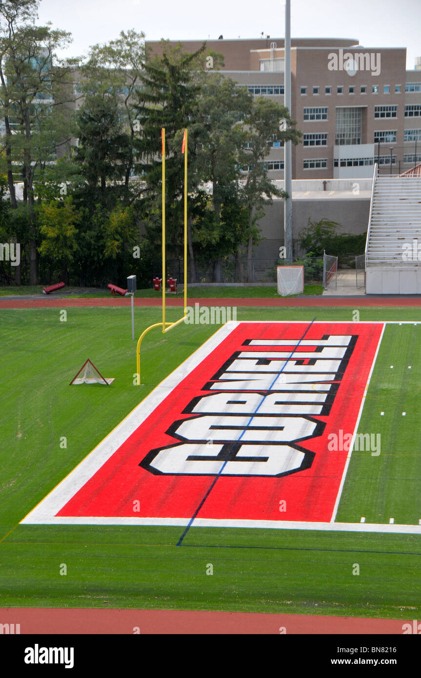 Fußball-Stadion Cornell University Campus Ithaca New York Finger Lakes Region Schoellkopf Memorial Stockfoto
