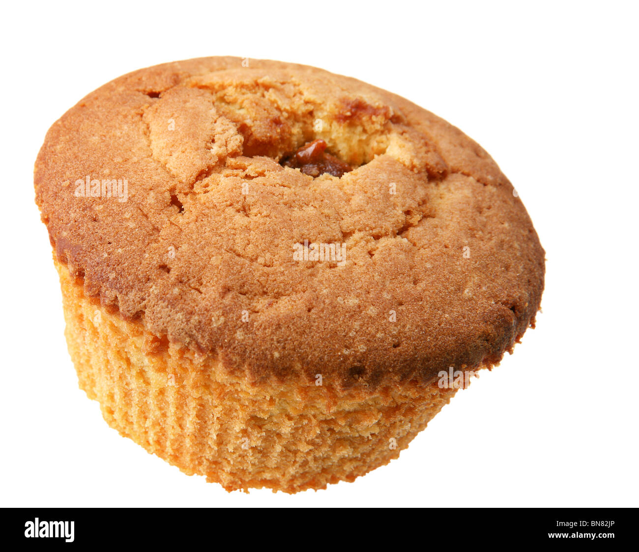 Dessert-süße Kuchen-Closeup auf weißem Hintergrund Stockfoto
