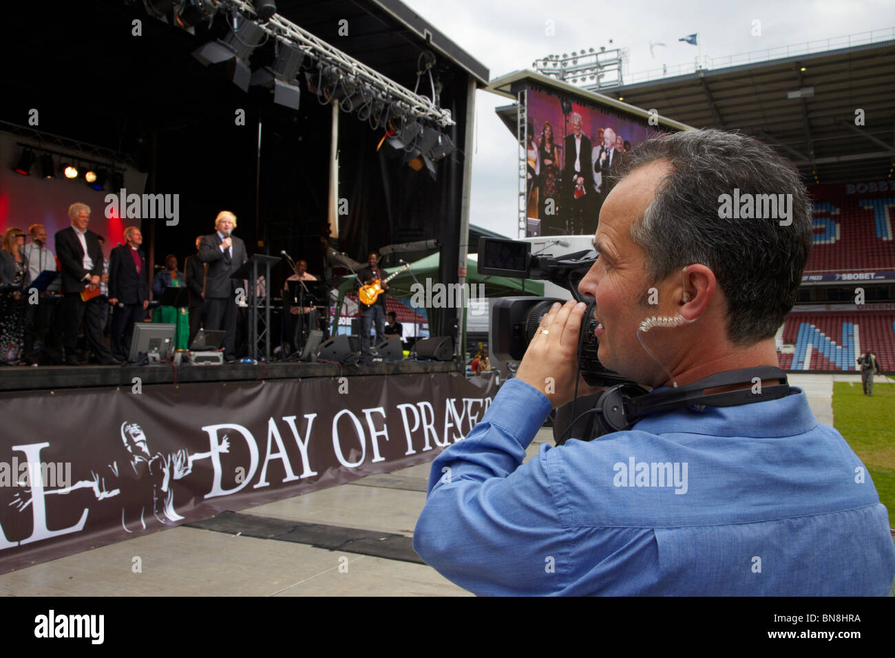 Boris Johnson, Bürgermeister von London, gefilmt anlässlich der 2010 London weltweiten Gebetstag. Stockfoto