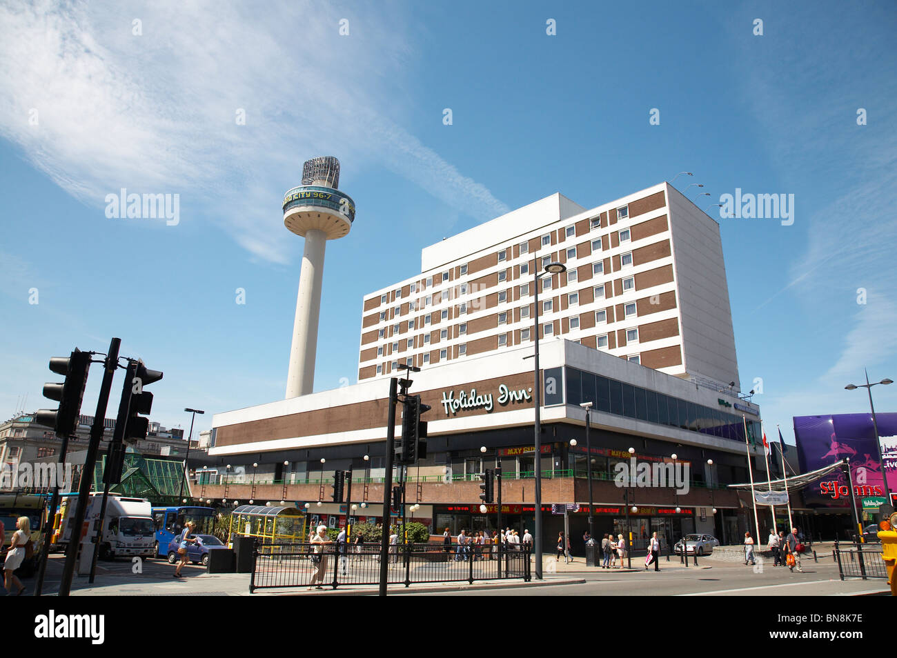 Holiday Inn Hotel in Liverpool UK Stockfoto