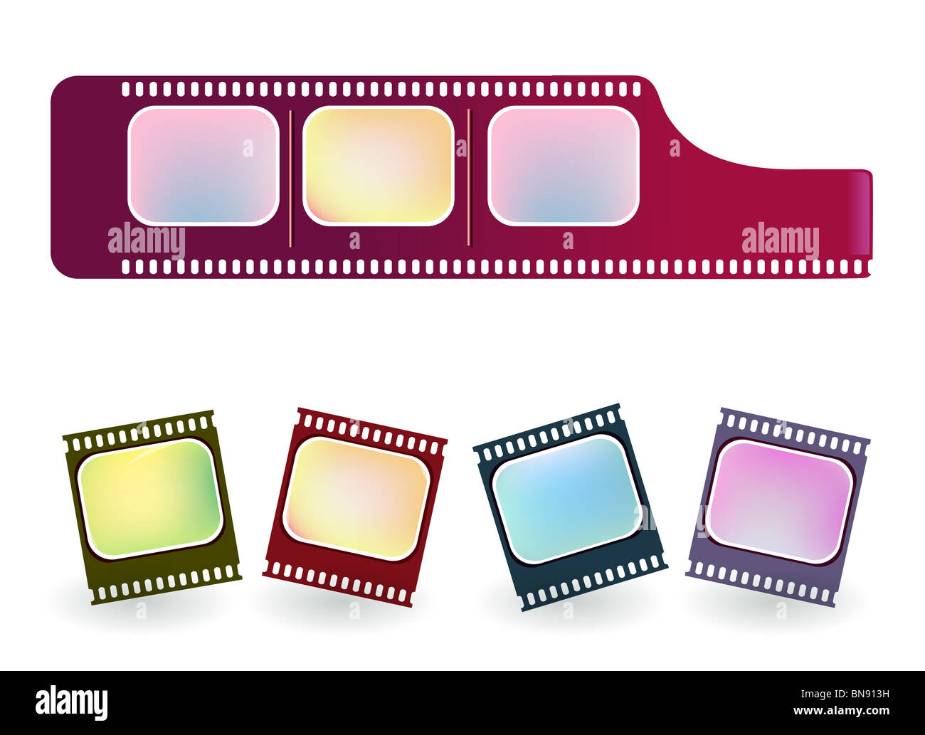 Abbildung Zeichnung des alten negativen Filmstreifen Stockfoto Abbildung Zeichnung des alten negativen Filmstreifen Stockfoto