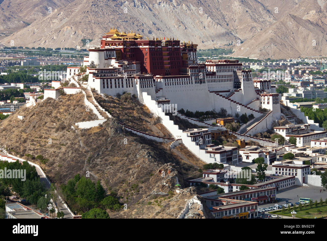 Potala-Palast in Lhasa, Tibet Stockfoto