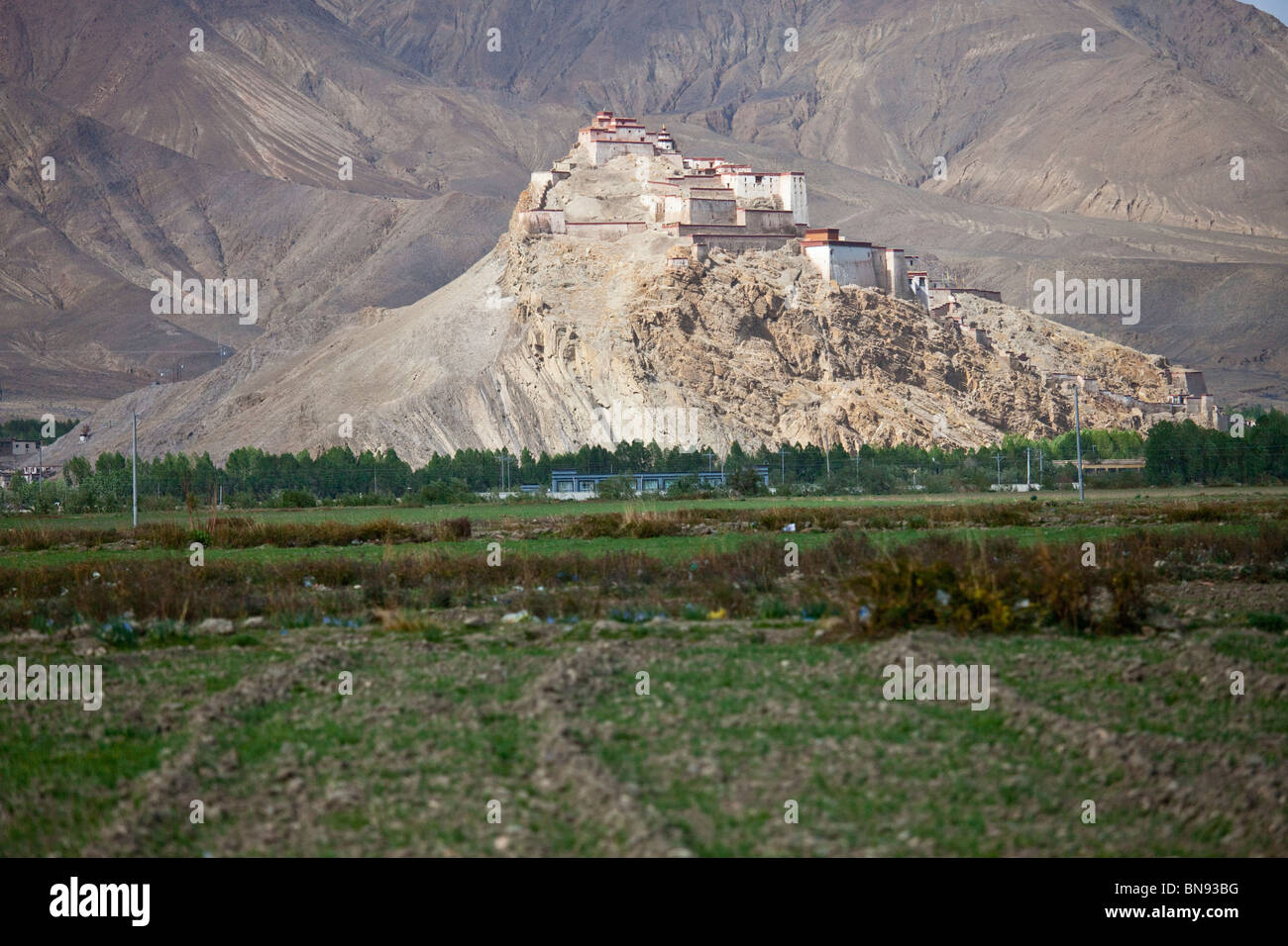 Gyantse Dzong oder Festung in Gyantse, Tibet Stockfoto