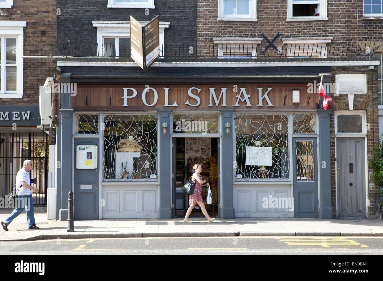 Polsmak, Polnisch einkaufen, Bällen Pond Road, London Hackney Stockfoto