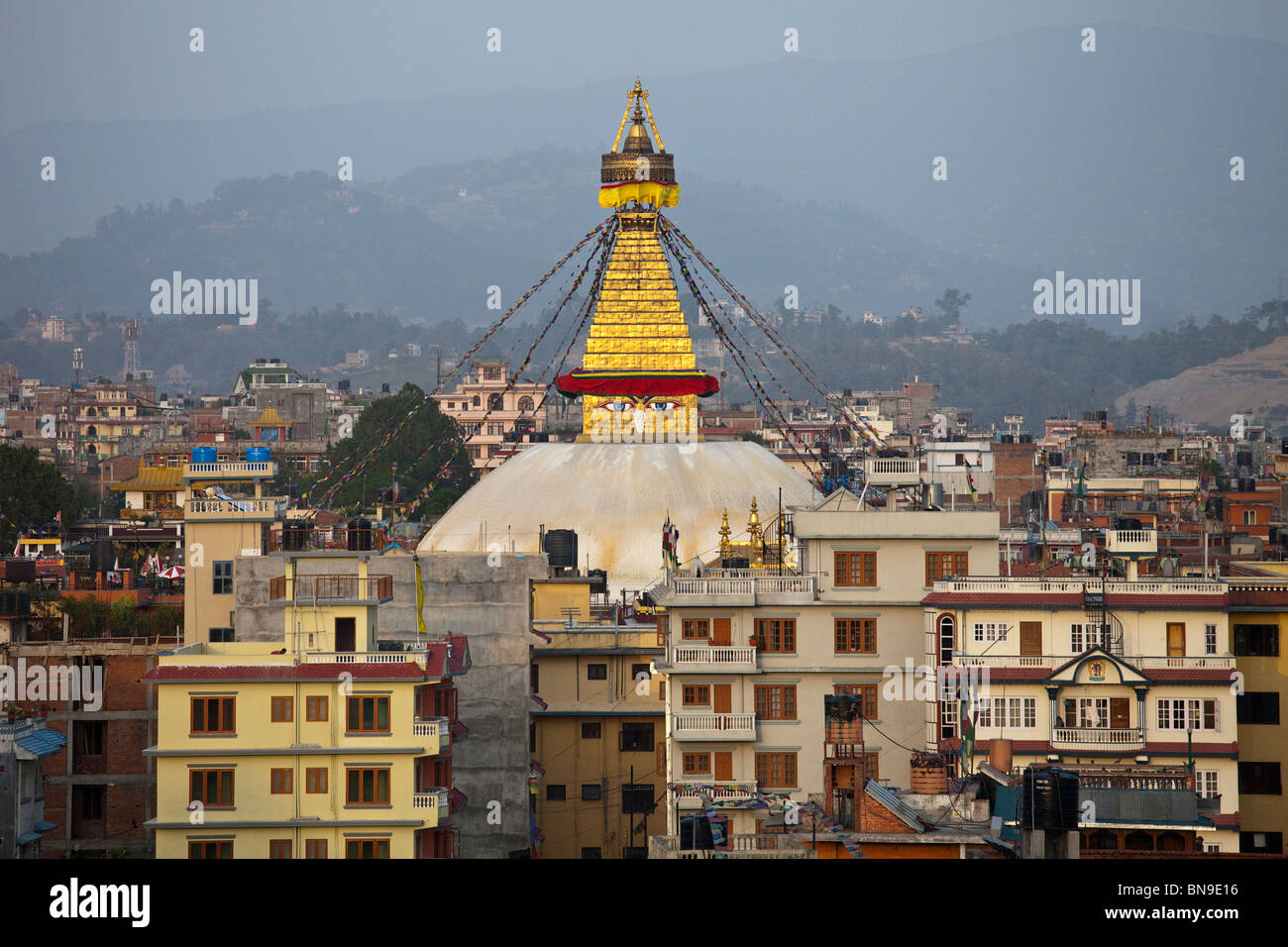 Stupa von Bodnath, Kathmandu, Nepal Stockfoto