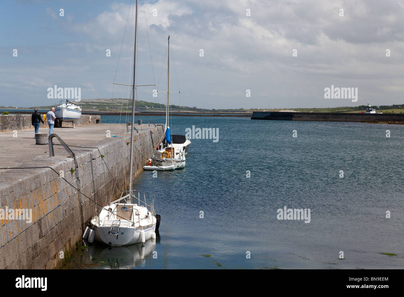 Ballyvaughan Hafen, Co. Clare, Irland Stockfoto