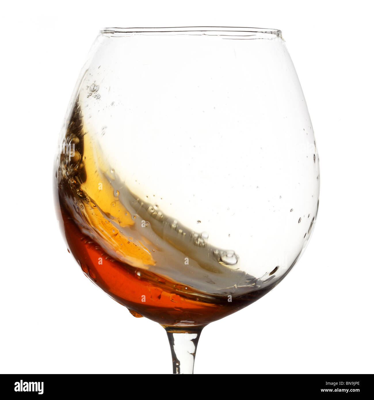 Glas Wein trinken Stockfoto