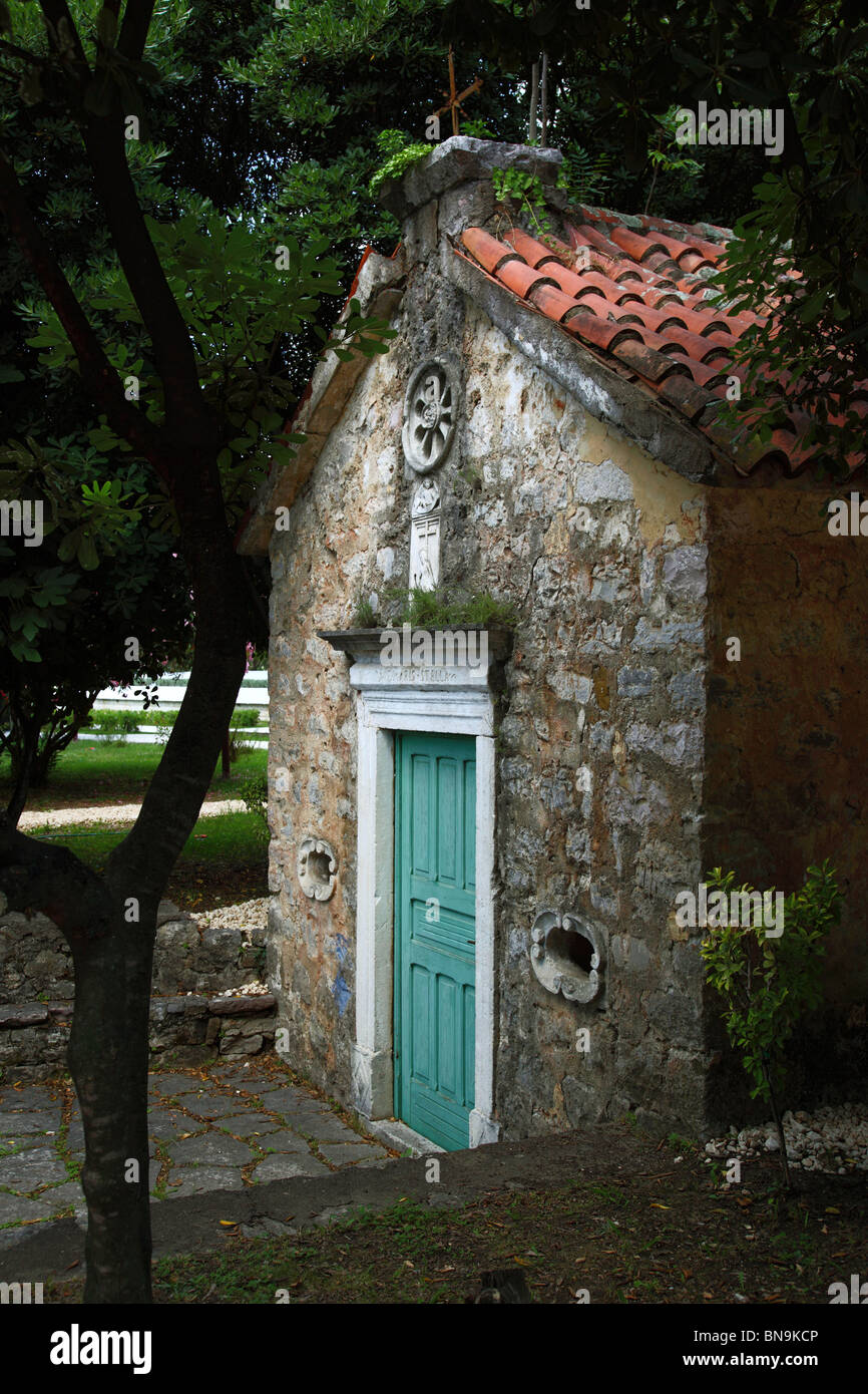 Alte Kirche in Tivat, Montenegro. Stockfoto
