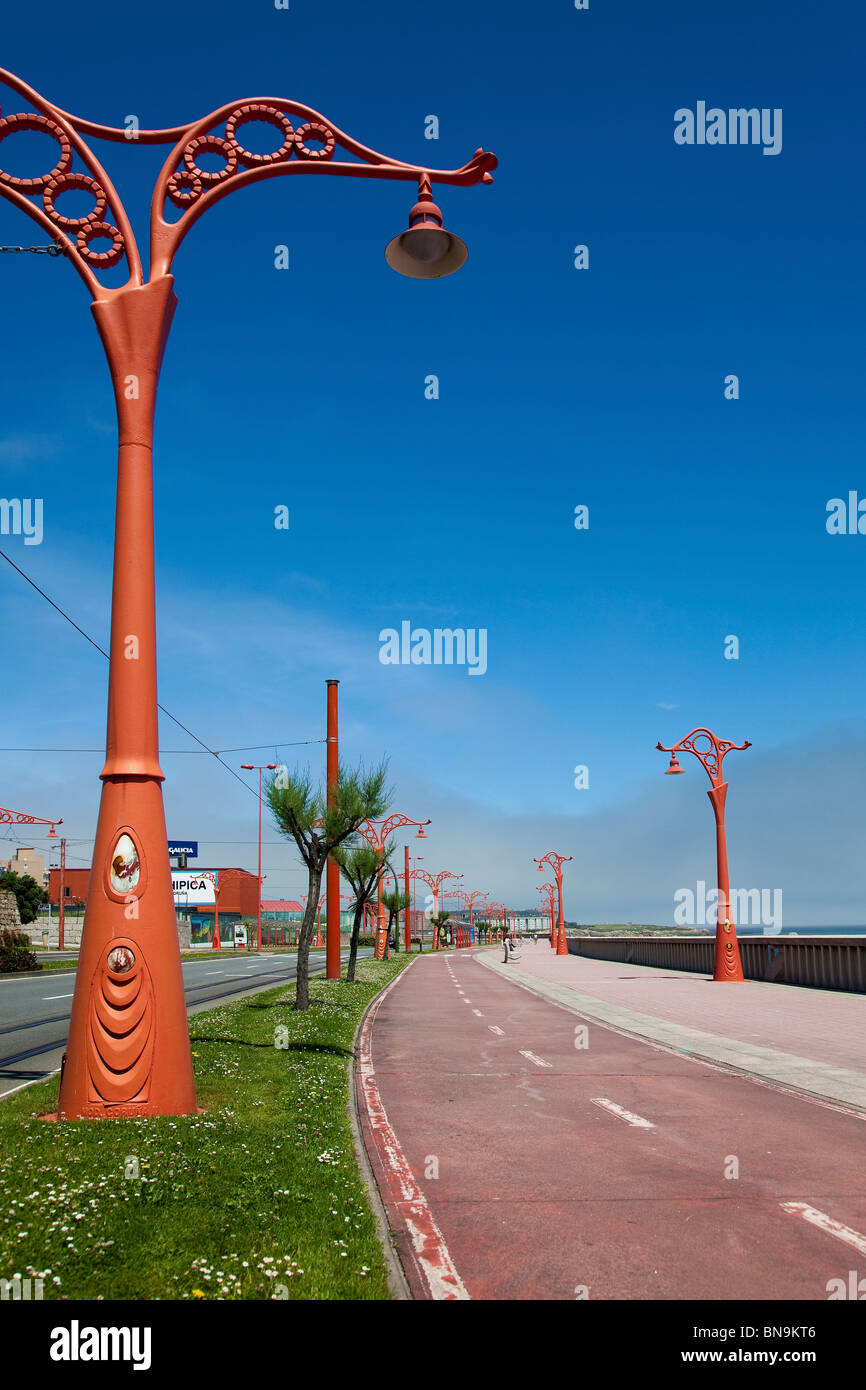 Hafen von La Coruña, Galicien, Spanien Stockfoto