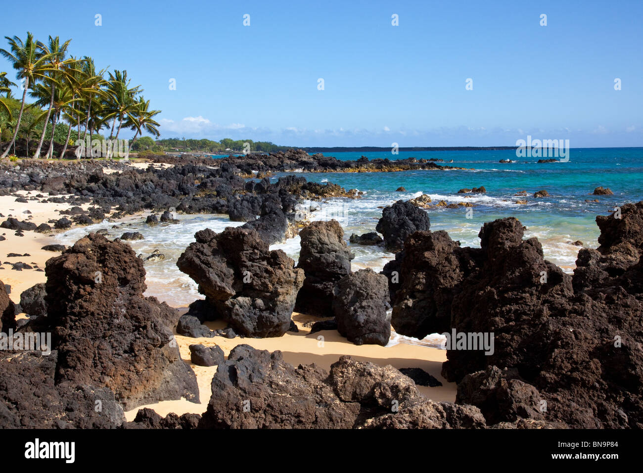 Wailea Strand in Wailea, Maui, Hawaii Stockfoto