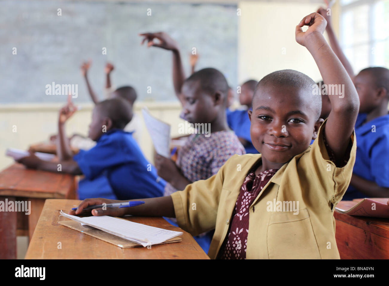 Schule Kinder in Afrika Stockfoto
