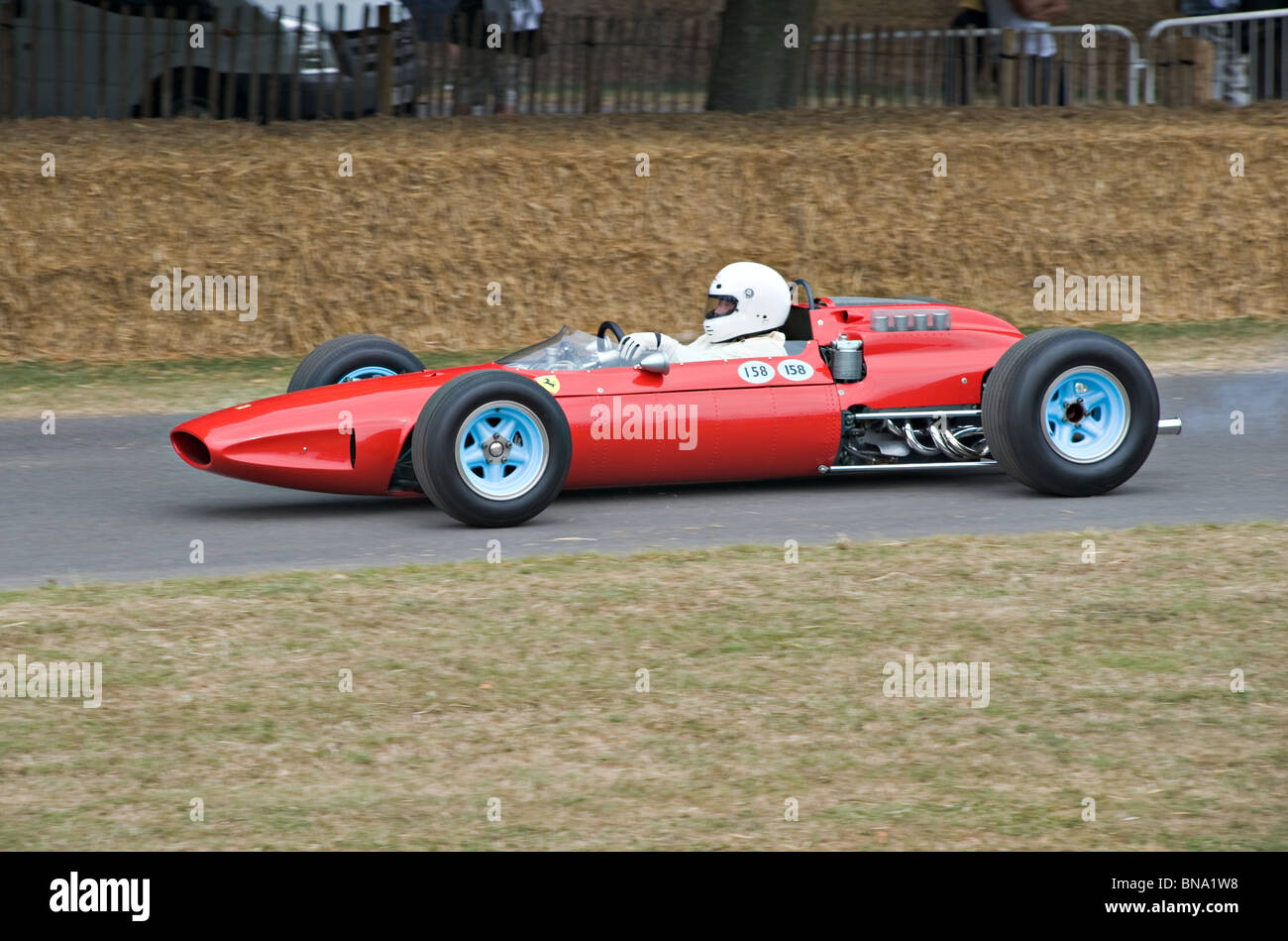 Ferrari 158 historische Formel 1 Rennwagen beim Goodwood Festival of Speed West Sussex England Vereinigtes Königreich UK Stockfoto