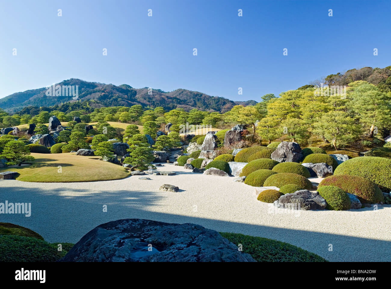 Japanischer Garten im Adachi Museum in der Präfektur Shimane Japan Stockfoto