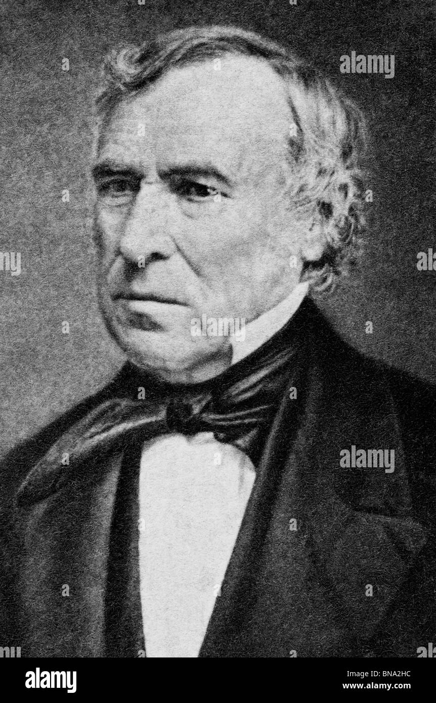 Daguerreotypie-Portrait-Foto ca. 1849 von Zachary Taylor (1784-1850) - der 12. US-Präsident (1849-1850). Stockfoto