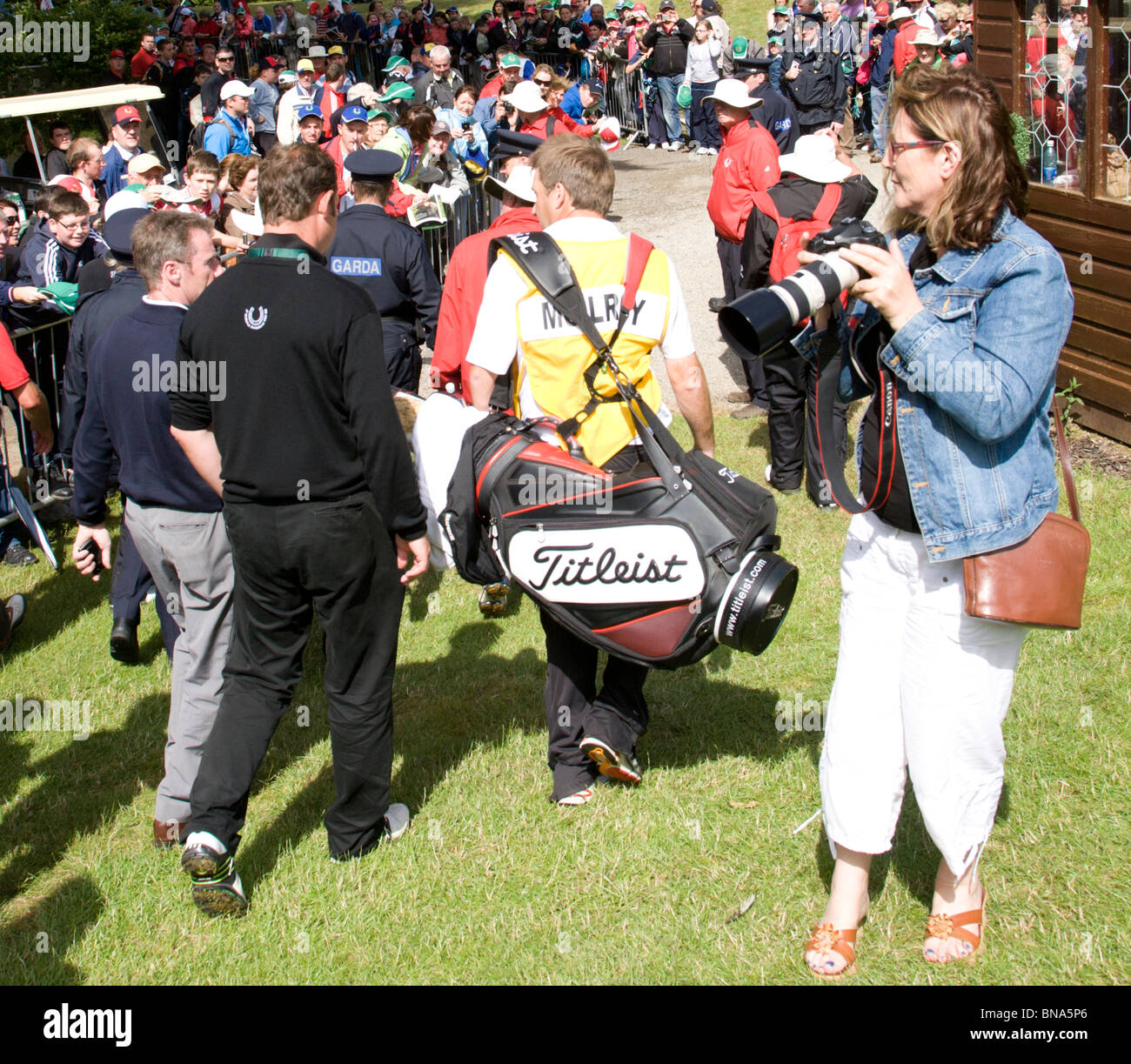 Offizielle Fotografin JP McManus-pro-am-Golf-Turnier, Adare Irland 6. Juli 2010 Stockfoto