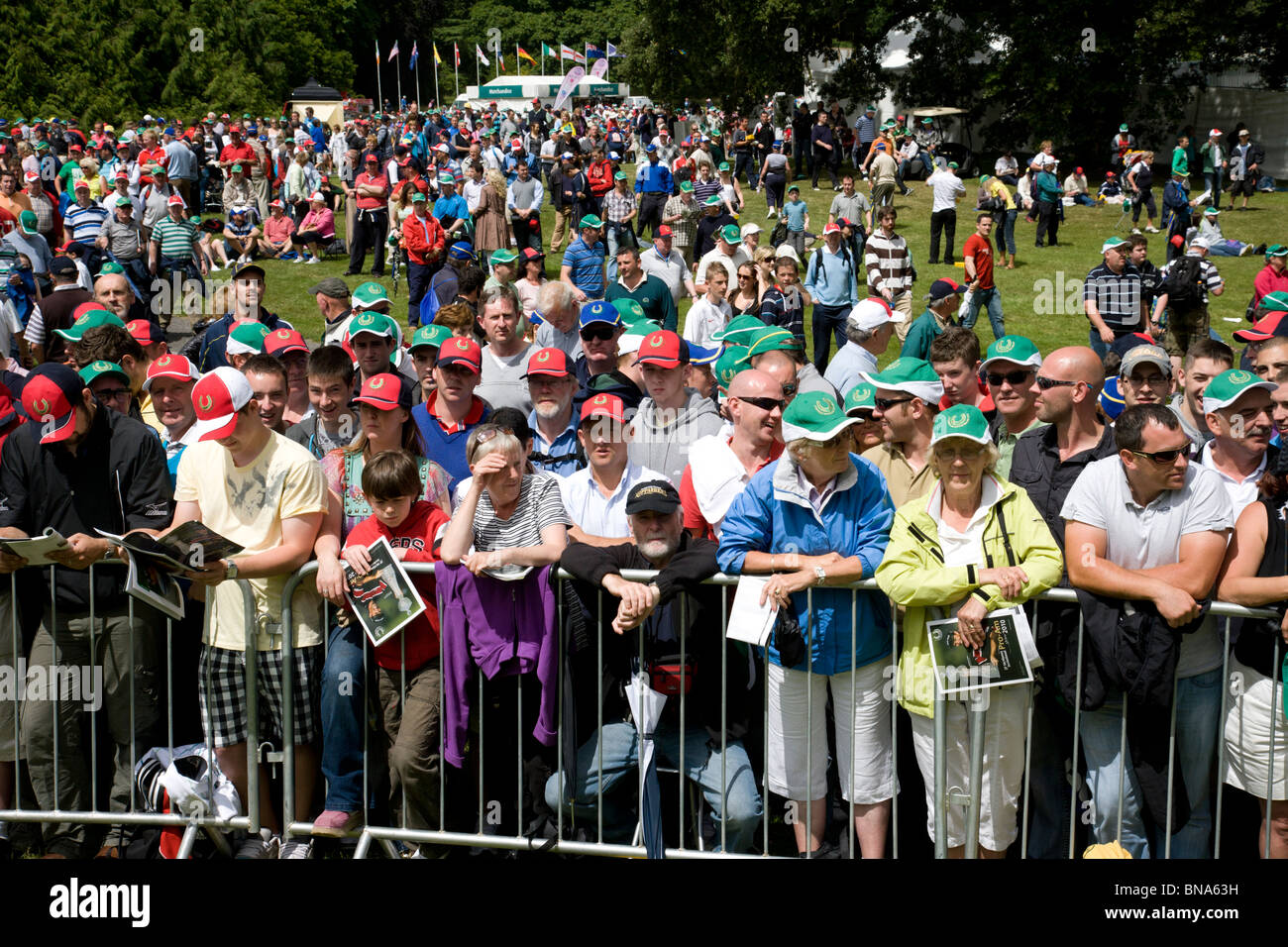 Großer Andrang beim JP McManus Golf Turnier Adare, Irland Juli 2010 Stockfoto