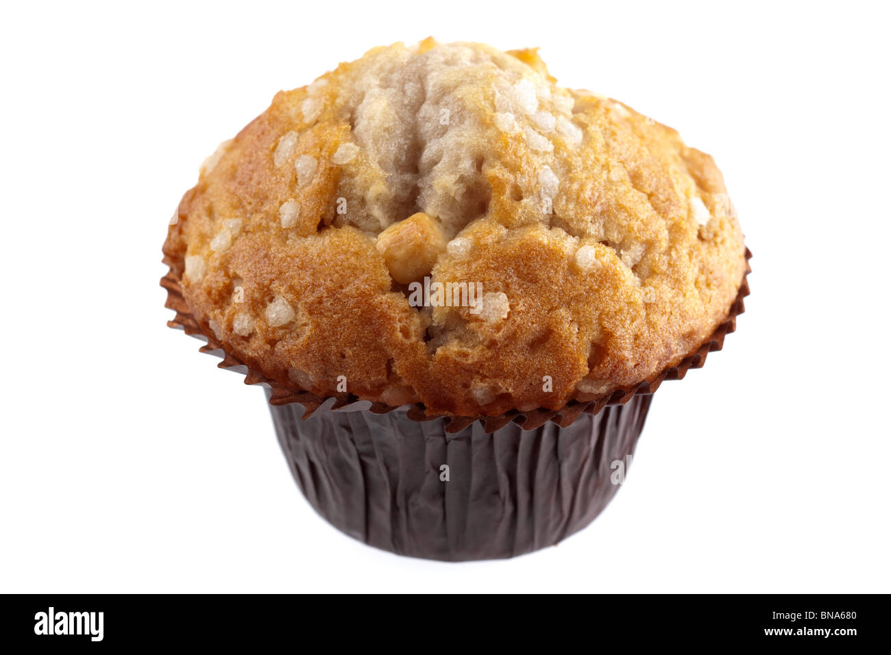 eine weiße Schoko-muffin Stockfoto