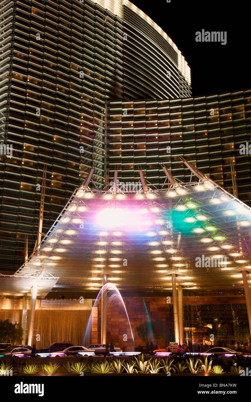 Aria Resort und Casino and the City Center, Las Vegas, Nevada. Stockfoto