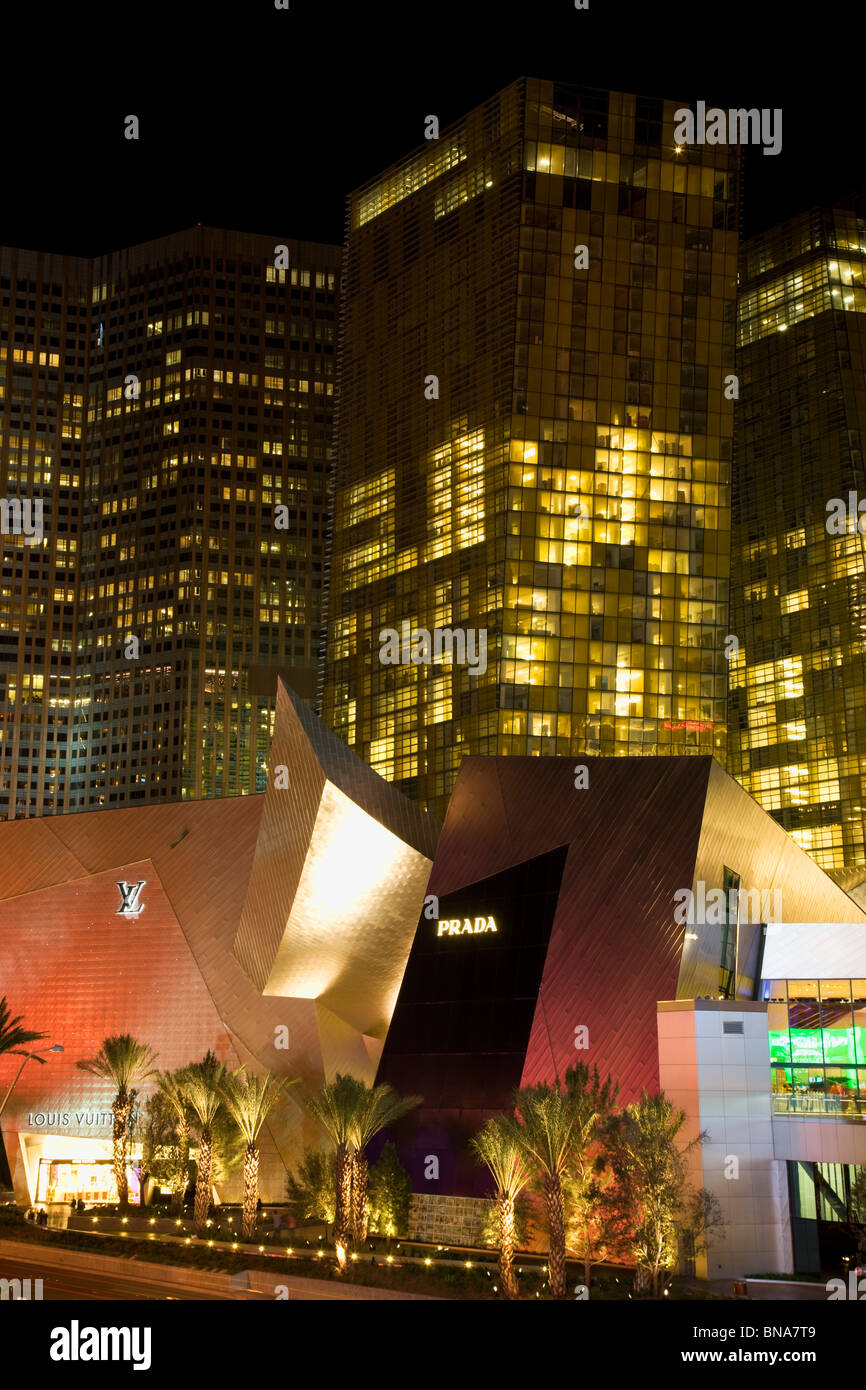 Kristalle-Einzelhandel im City Center, Las Vegas, Nevada. Stockfoto