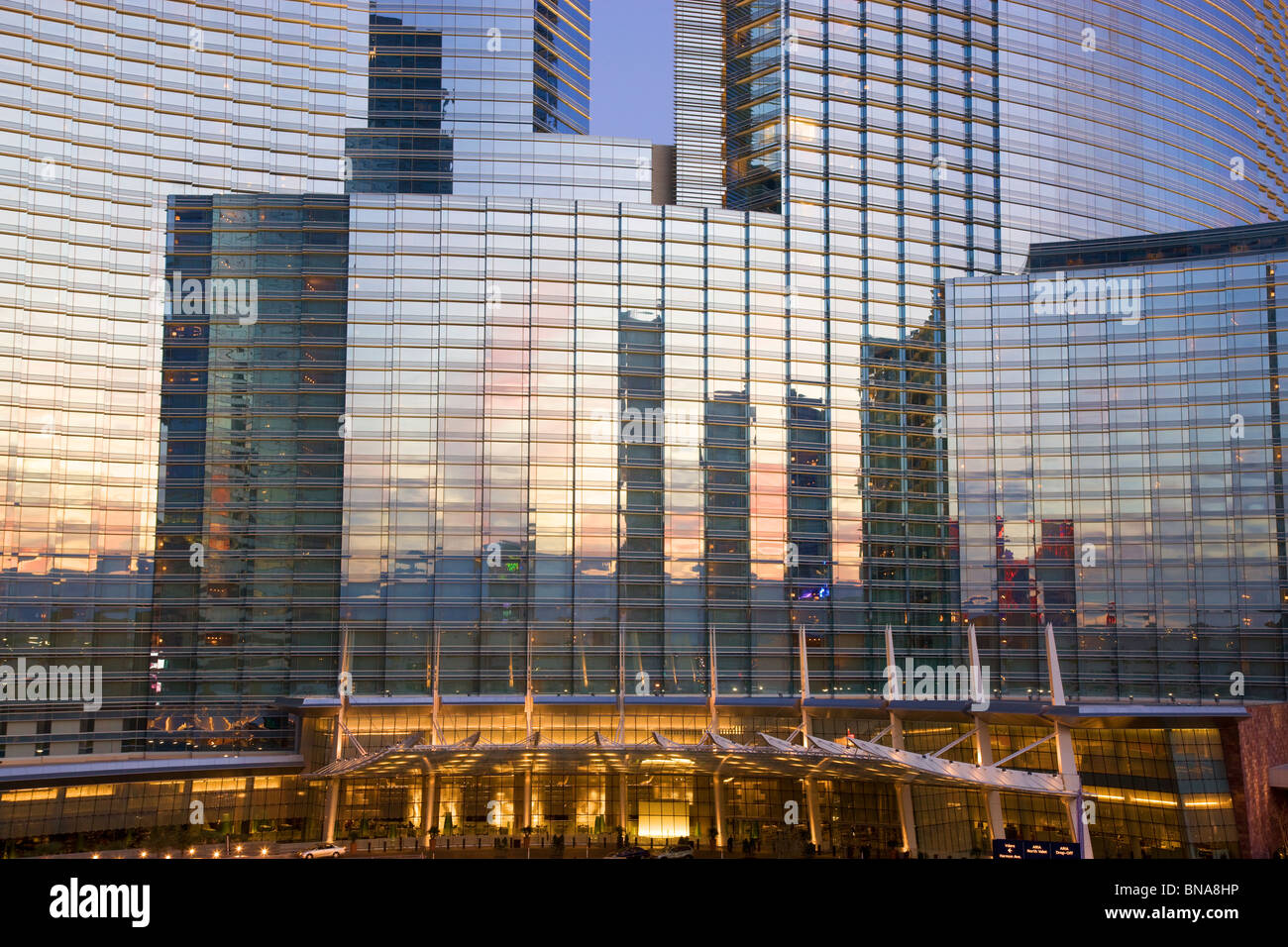 Aria Resort &amp; Casino, City Center, Las Vegas, Nevada. Stockfoto