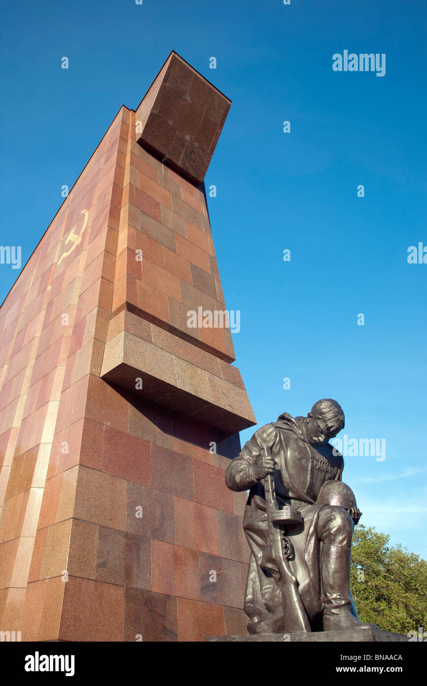 Sowjetischen Ehrenmal, Treptower Park, Berlin, Deutschland Stockfoto