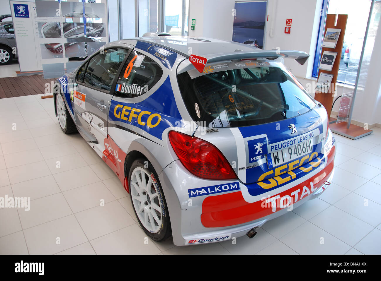 Peugeot 207 S2000 - Bryan Bouffier Rallyeauto - außen Stockfoto