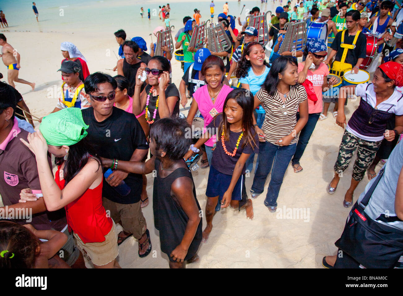 Boracay, Aklan, Philippinen. Boracay ist die Top-Strand-Destination in den Philippinen und gehört zu den Top in der Welt. Stockfoto