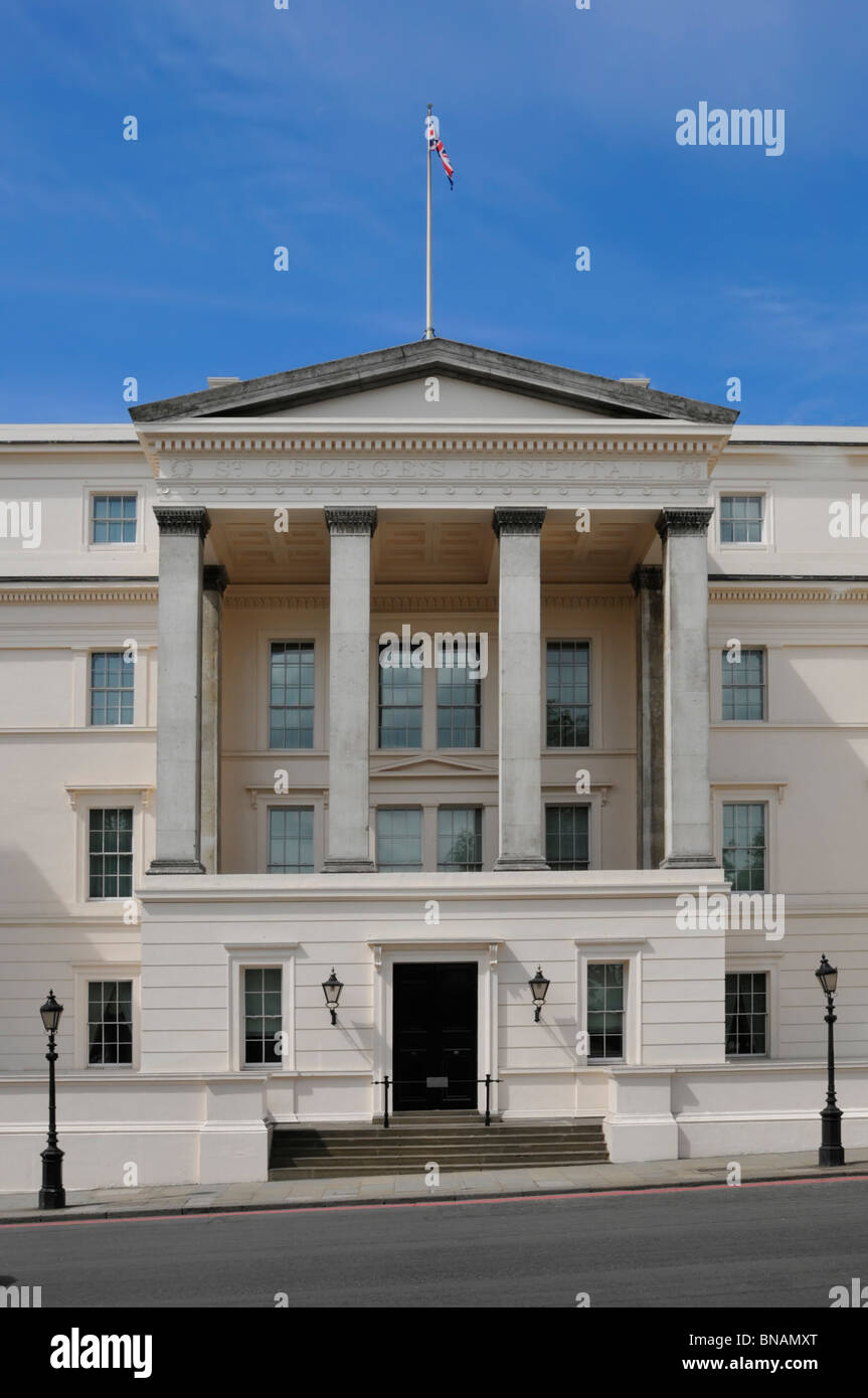 Bestandteil der Lanesborough Hotel zuvor St Georges Krankenhaus Hyde Park Corner Stockfoto