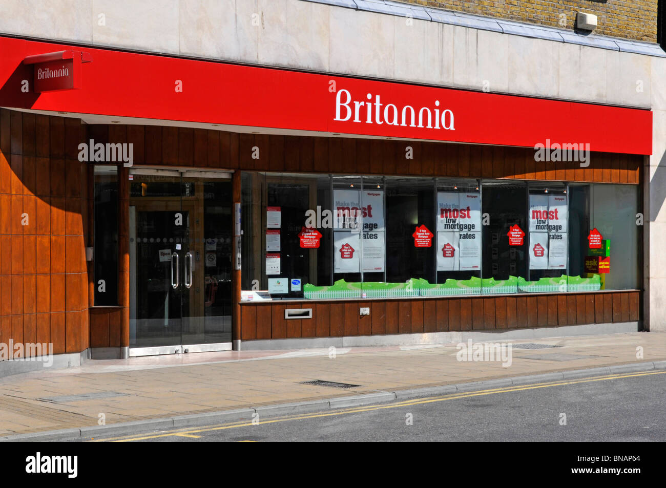 Britannia Zweig Räumlichkeiten nun mit der Co-Operative Bank verschmolzen Stockfoto