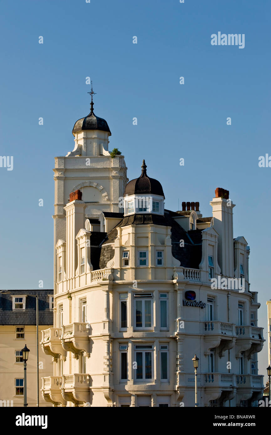 Direkt am Meer-Architektur, Eastbourne, East Sussex, Großbritannien Stockfoto