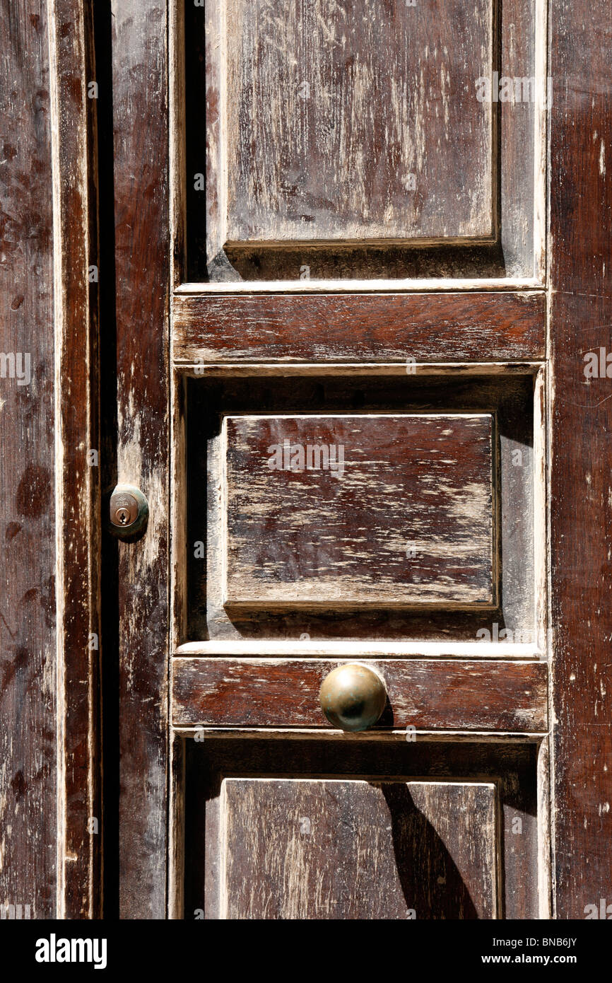 Tür Detail, Alghero, Sardinien Stockfoto