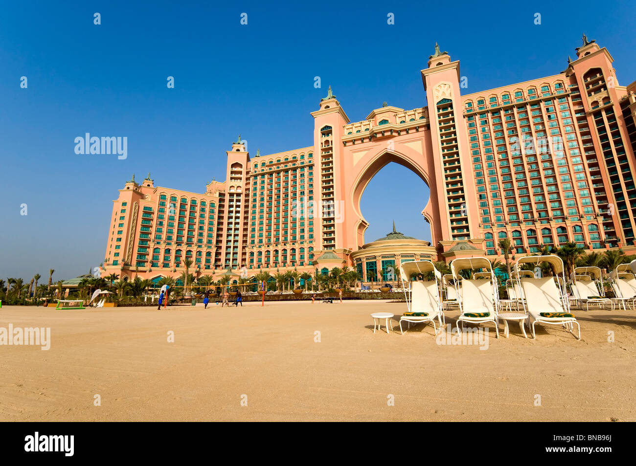 Atlantis Hotel Dubai Strand Stockfotografie Alamy